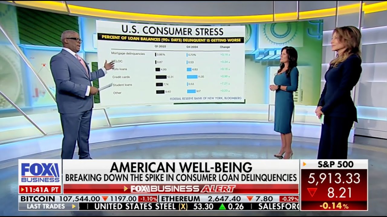 DiMartino Booth of QI Research and Charles Payne Break Down Consumer Loan Delinquencies