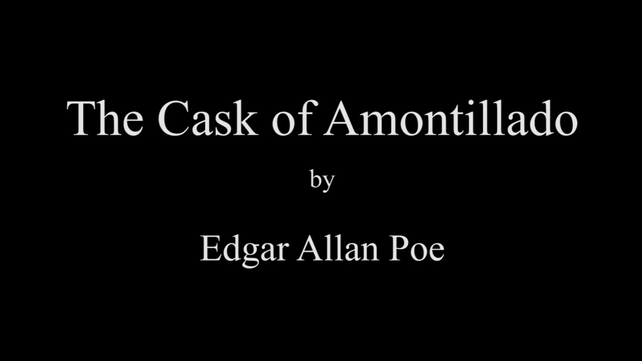 "The Cask of Amontillado" Edgar Allan Poe Full Audio Book