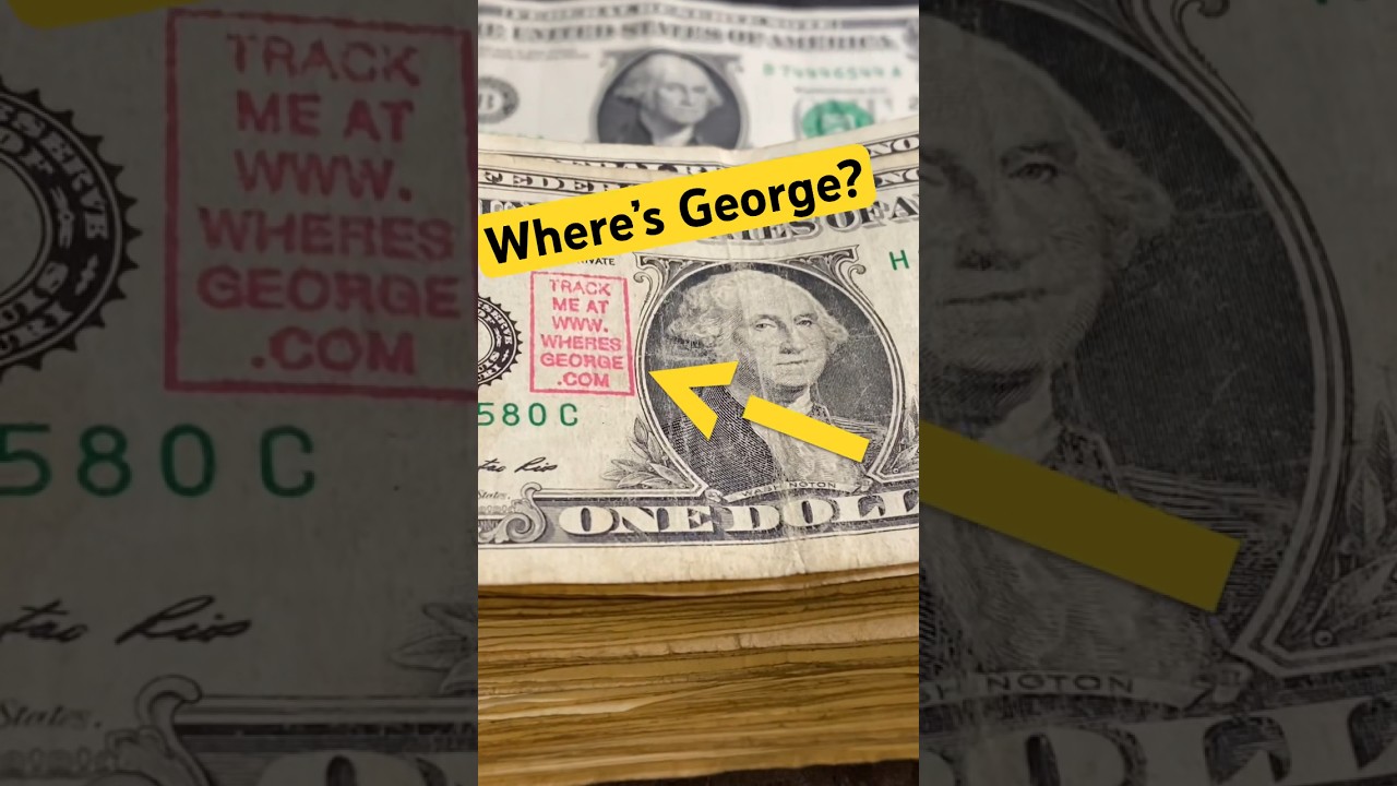 How To Track A Where’s George Washington Dollar Bill #youtubeshorts #track #dollar #money