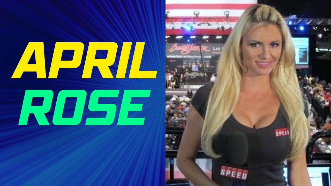 April Rose at the Barrett-Jackson classic car auction