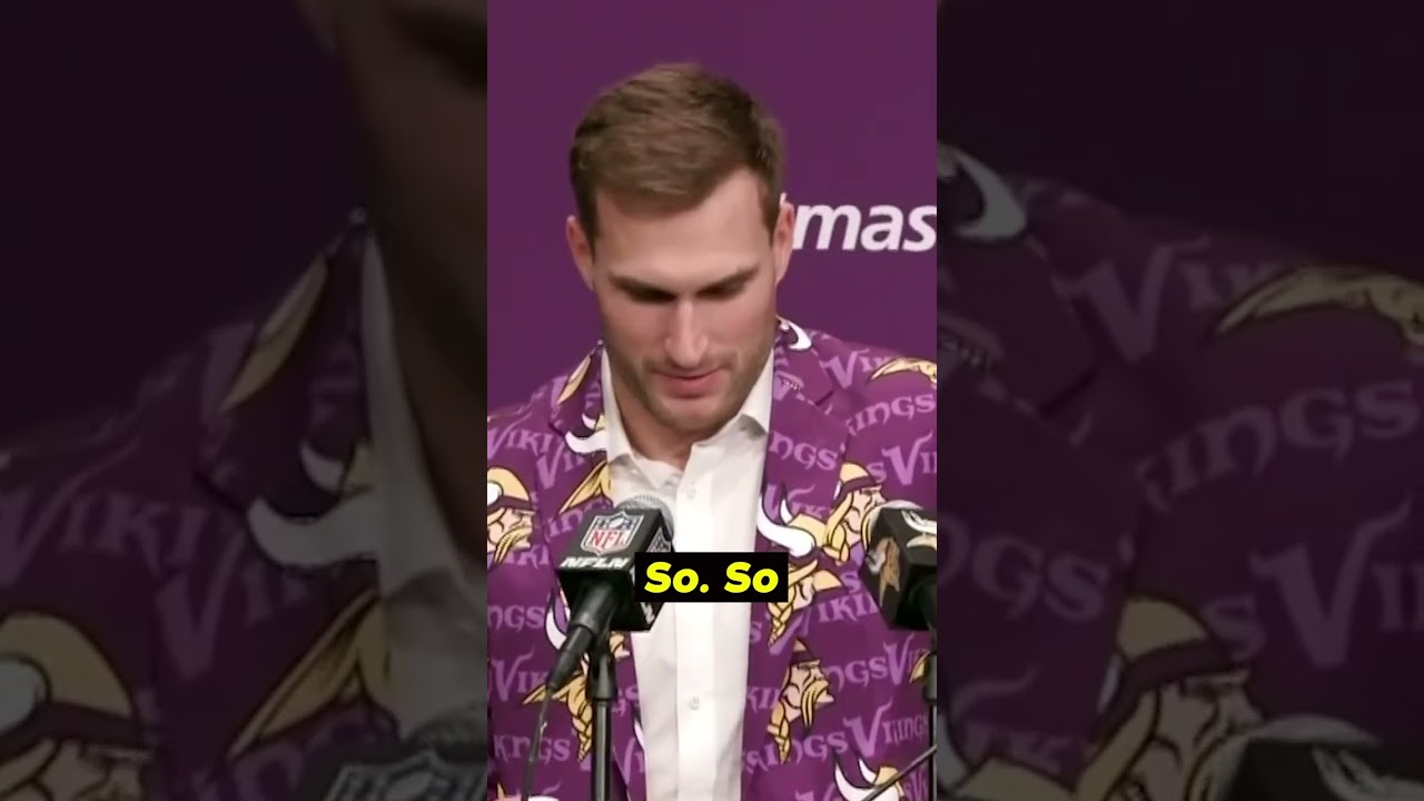 Kirk Cousins wife dresses him in the morning!?!?🤣 #shorts  #vikings