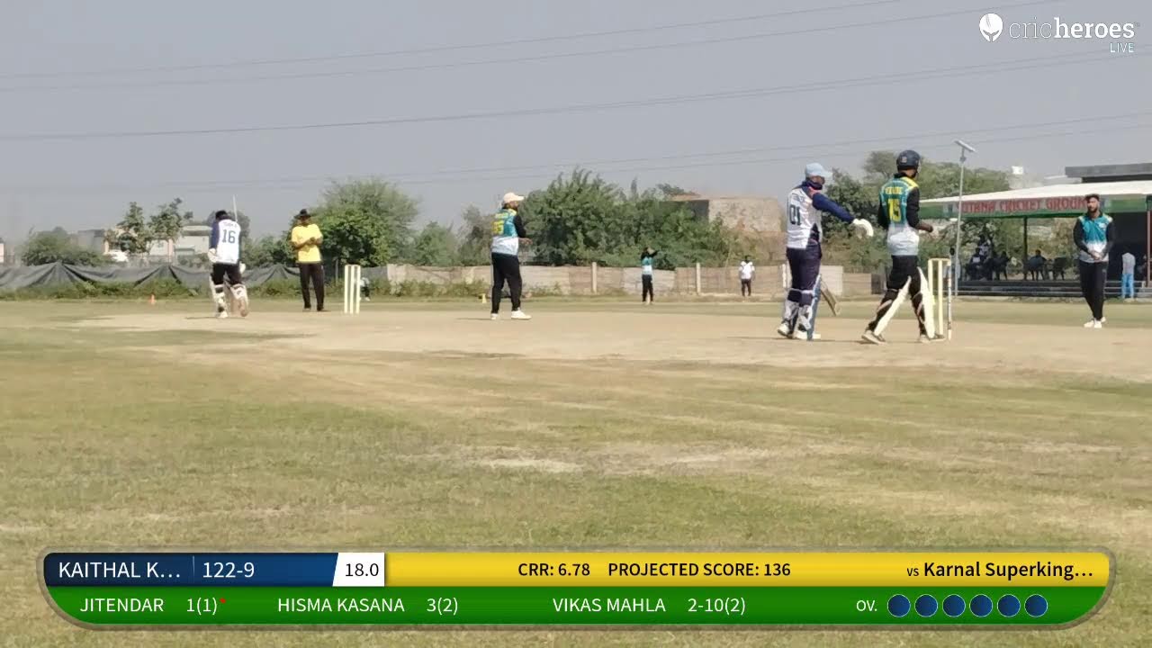 Live Cricket Match | KAITHAL KNIGHT RIDERS vs Karnal Superkings Rajesh | 01-Nov-24 10:53 AM 20 over
