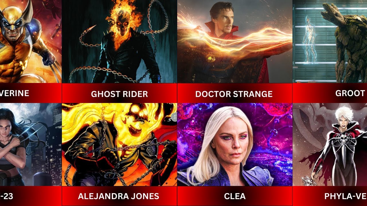 Superheroes And Their Female Version