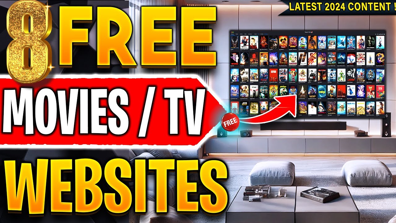 🔴Top 8 Websites to Watch FREE Movies / TV Shows (No Sign up!) 2024 Update !