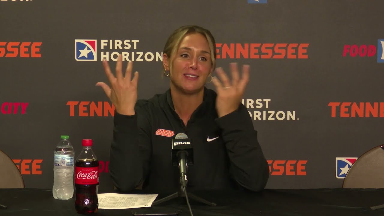 Lady Vols Basketball Coach Kim Caldwell post-game vs. UT Martin
