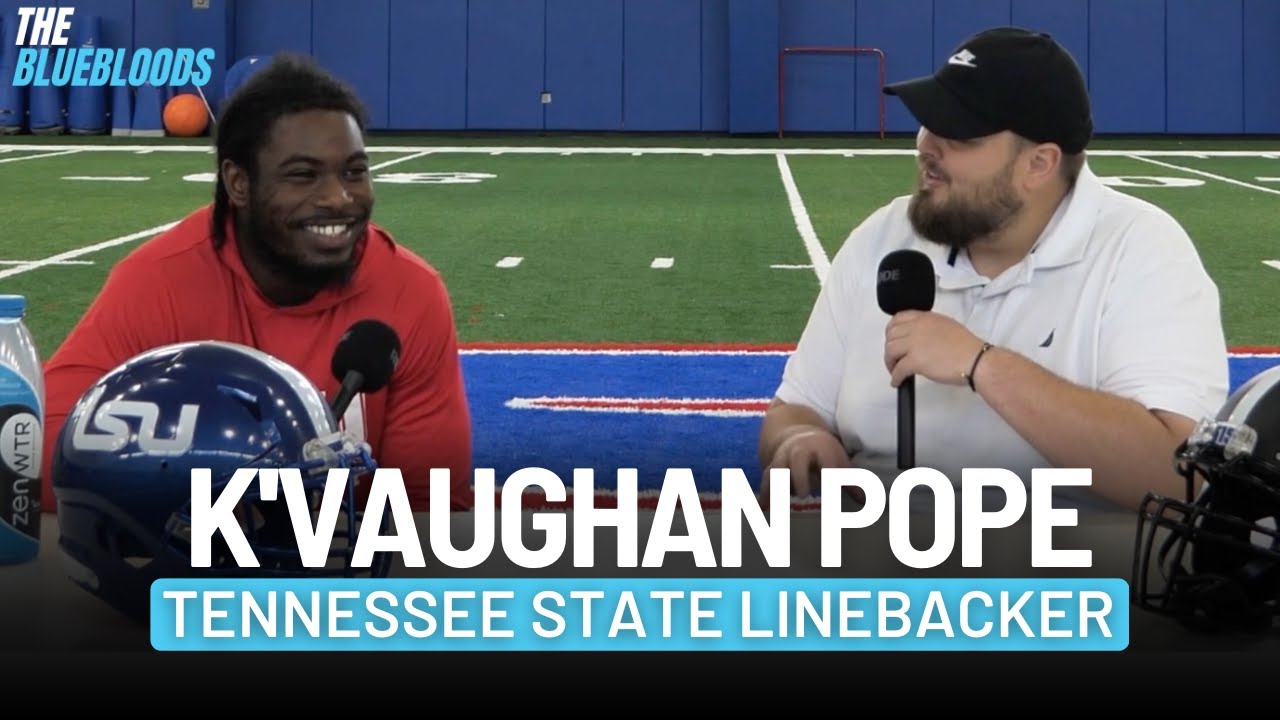 2023 Tennessee State Spring Game: K'Vaughan Pope (Tennessee State LB) Interview | The Bluebloods