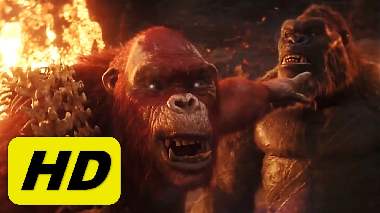 Kong meets Skar King - Full Scene HD - Godzilla x Kong: The New Empire