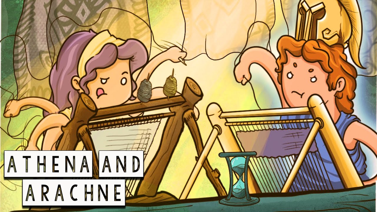 Athena and Arachne: The Girl Who Challenged the Goddess - Greek Mythology in Comics-See U in History