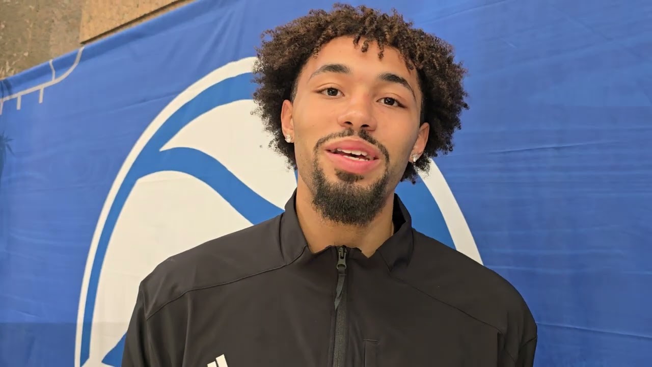 ACC Tipoff: Louisville guard J'Vonne Hadley visits with Cardinal Authority's Michael McCammon