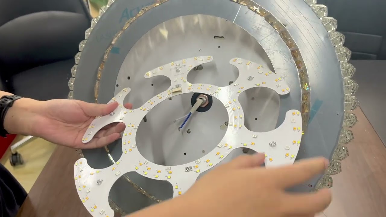 DS FH18-Indoor Lighting | American Crystal Bluetooth Fan Light | Installation Video.