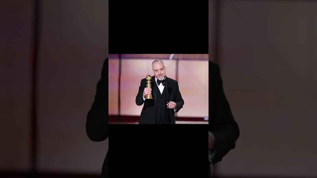 Paul Giamatti Wins Best Actor in a Comedy Golden Globe for ‘The Holdovers’#shortsvideo #paulgiamatti