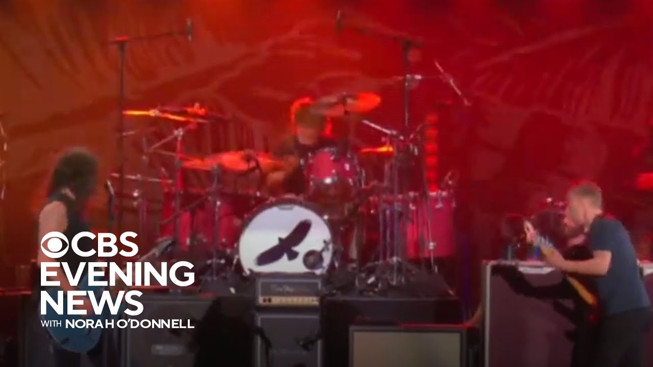 Taylor Hawkins' son Shane Hawkins joins Foo Fighters at tribute concert