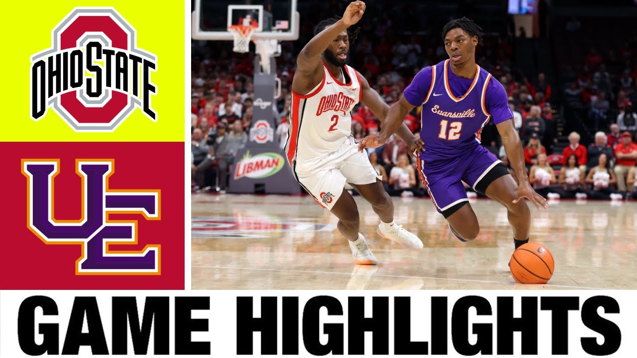 Ohio State vs Evansville Highlights | NCAA Men's Basketball | 2024 College Basketball