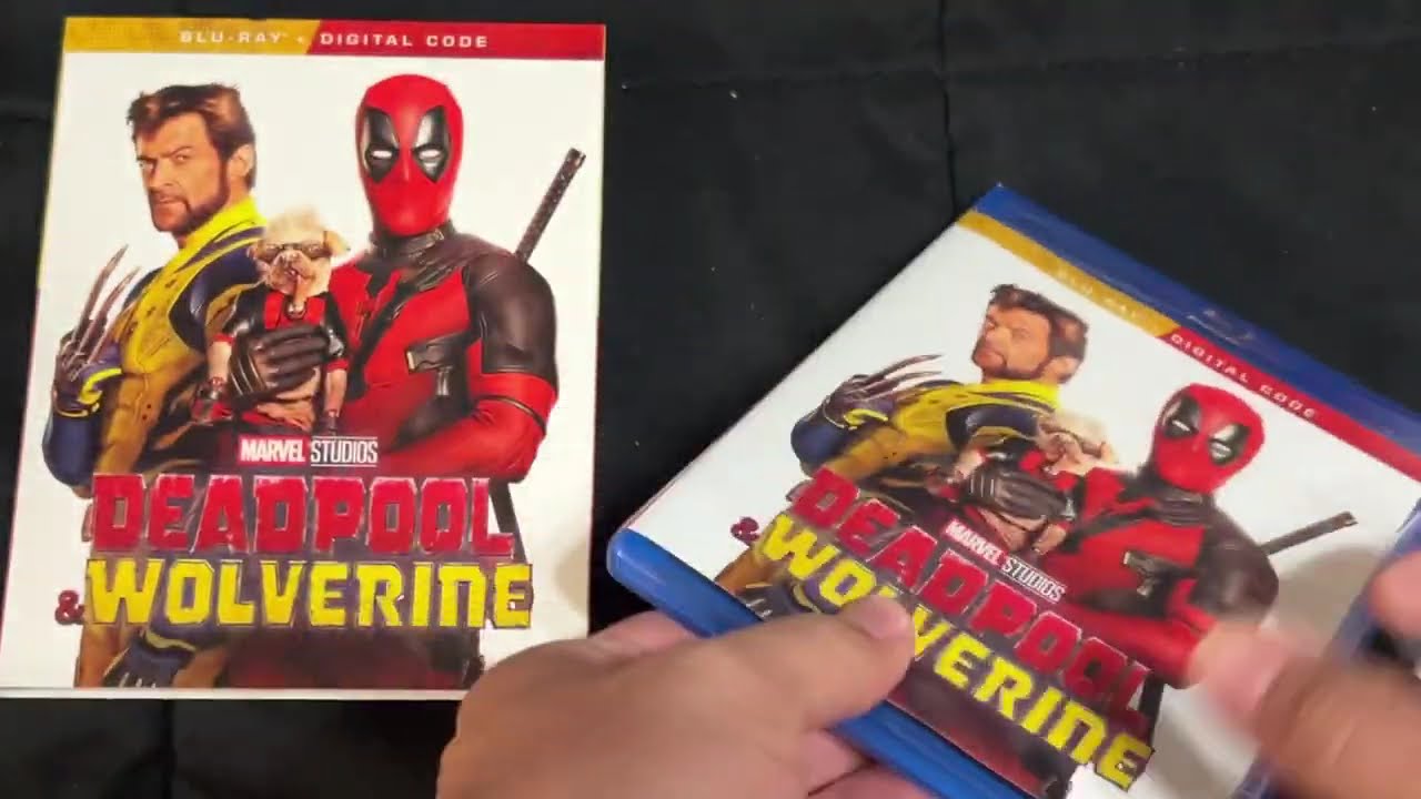 Deadpool And Wolverine Blu Ray and Digital Code Unboxing