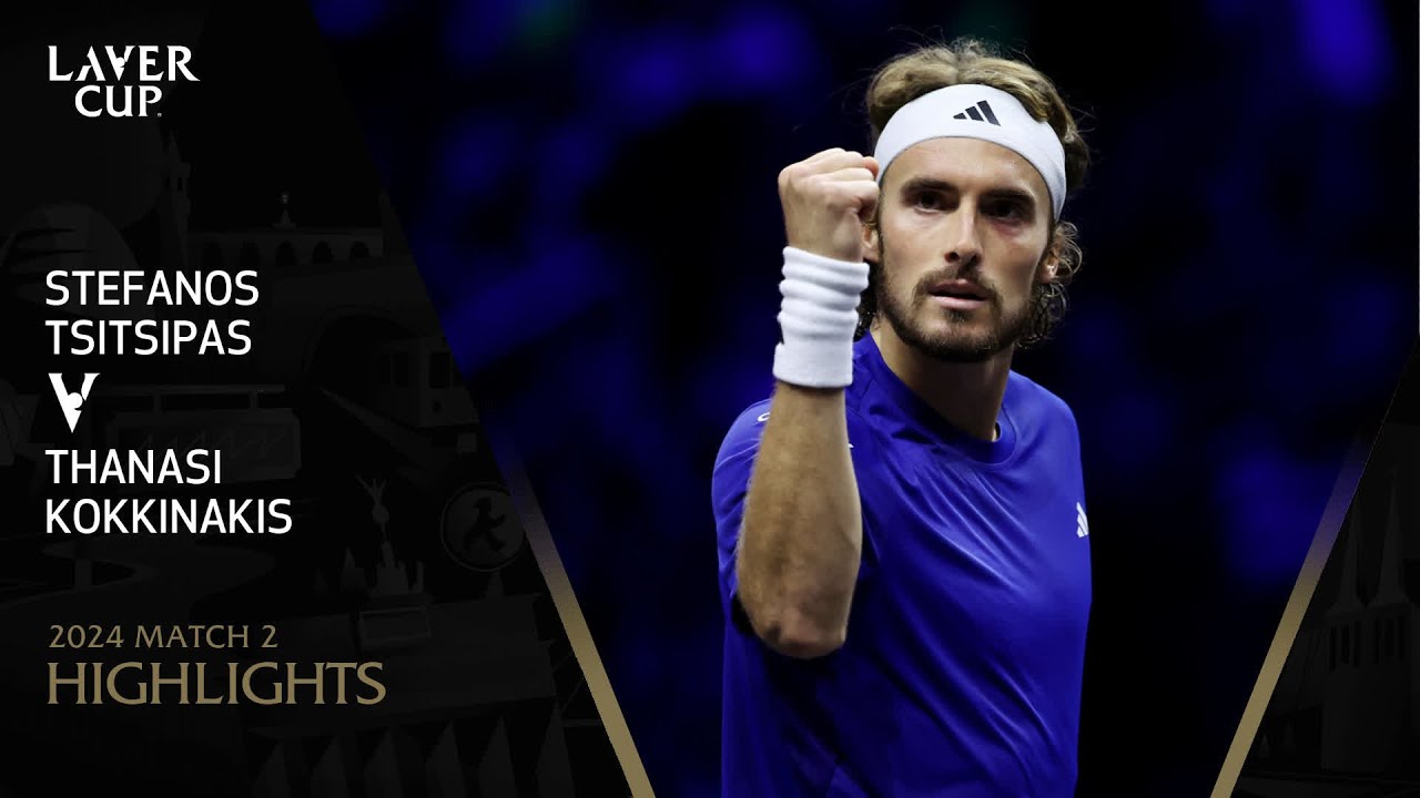Stefanos Tsitsipas v Thanasi Kokkinakis Highlights | Laver Cup 2024 Match 2