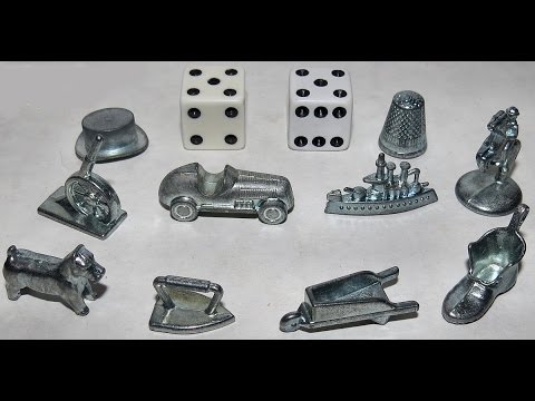 Monopoly Pieces, Metal Game Figures