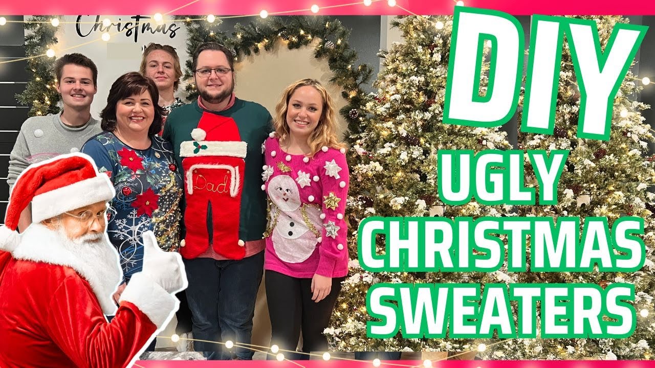EASY $5 UGLY CHRISTMAS SWEATER DIY!!