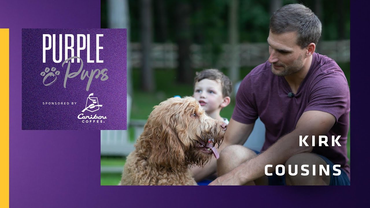 Purple Pups Featuring Kirk Cousins and Abe | Minnesota Vikings