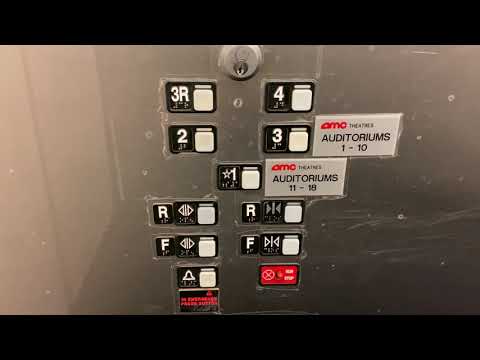 AWESOME HUGE 1997 Schindler MT 300A Hydraulic Elevator @ AMC Fashion Valley 18, San Diego, CA