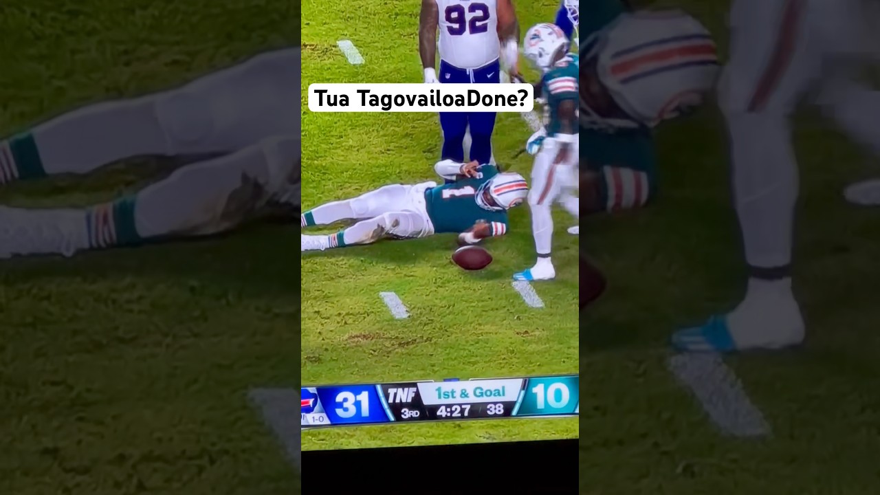 Tua Tagovailoa HEAD INJURY NFL DOLPHINS BILLS THURSDAY NIGHT FOOTBALL 9/12/24