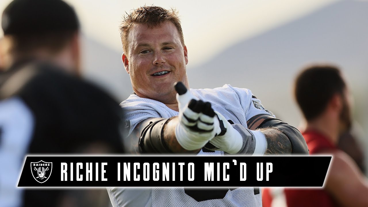 Richie Incognito Mic'd Up at Training Camp: 'You're Not Deciphering The Da Vinci Code' | Raiders