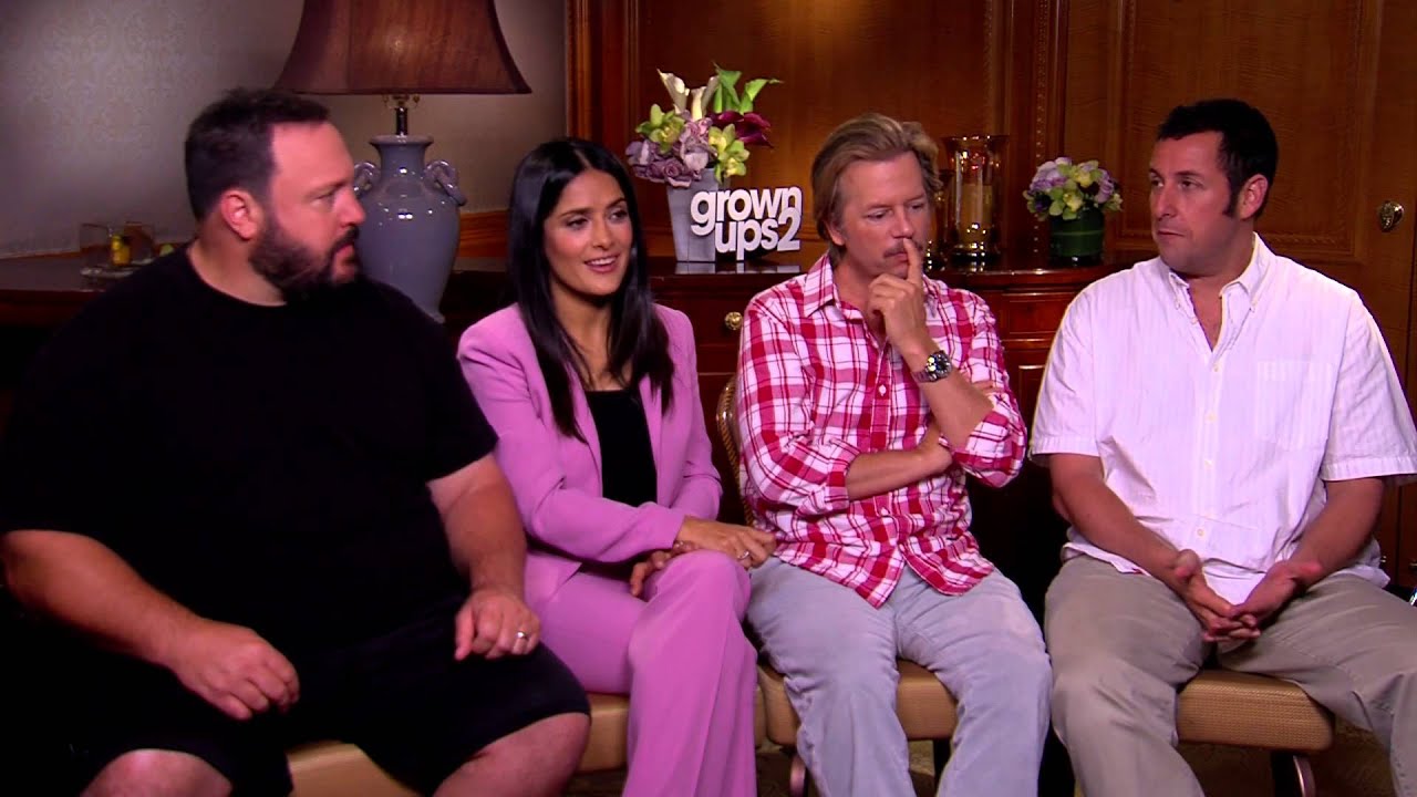 Interview with Adam Sandler & the cast of Grown Ups 2 (HD)