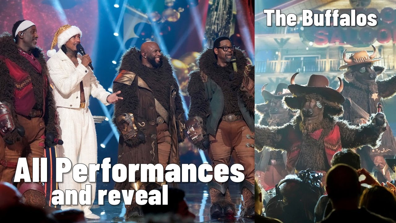 The Masked Singer - Boyz II Men / Buffalos - All Performances and Reveal