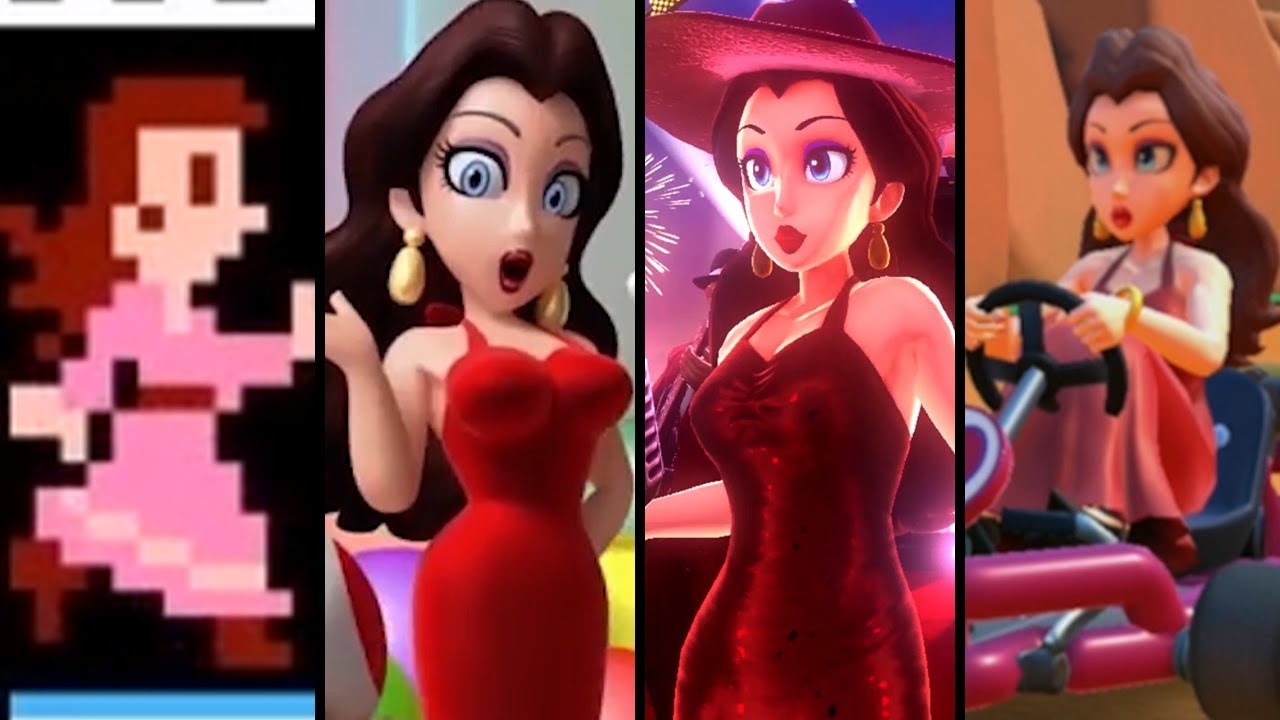 Evolution of Pauline in Mario Games (1981-2020)