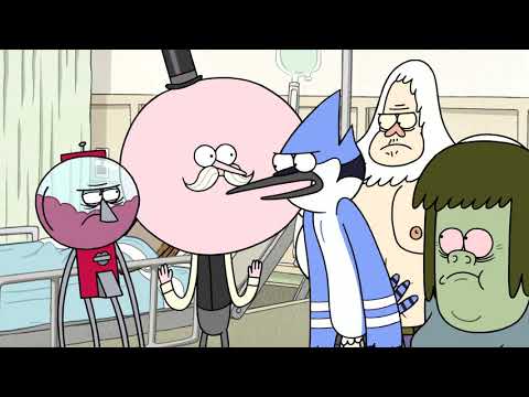 Regular Show - Mordecai Punches Benson Hard