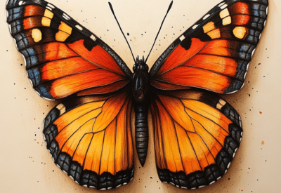 how to draw a butterfly