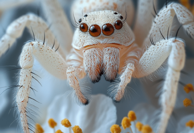 white spider