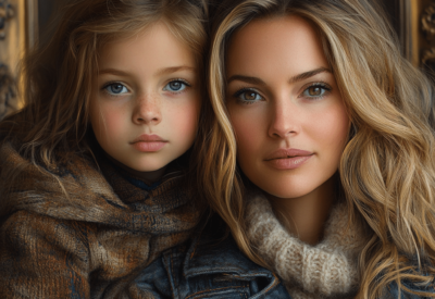 mom and daughter