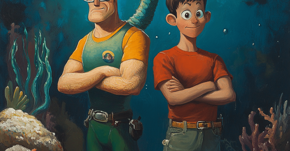 mermaid man and barnacle boy