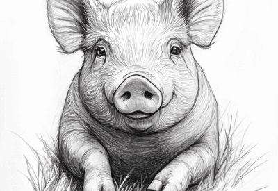 pig drawing
