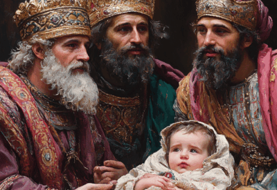 three wise men and a baby