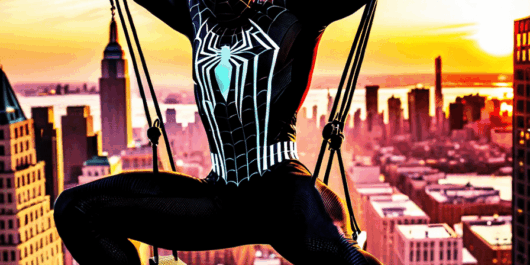 black spiderman