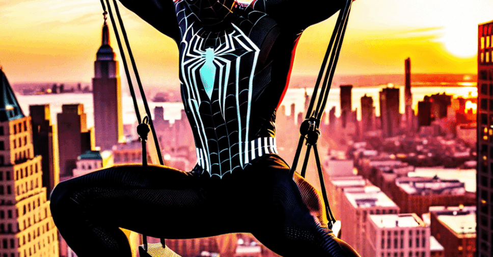 black spiderman
