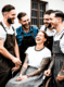cast of the tattooist of auschwitz tv series