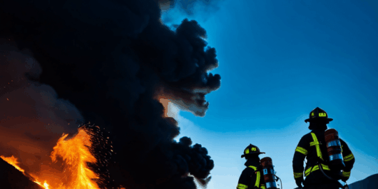 fire at the mountain