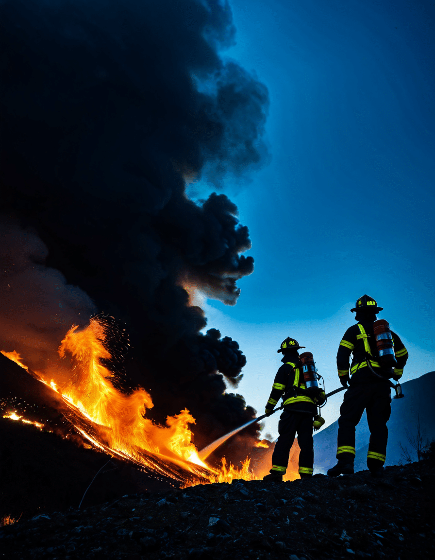 fire at the mountain